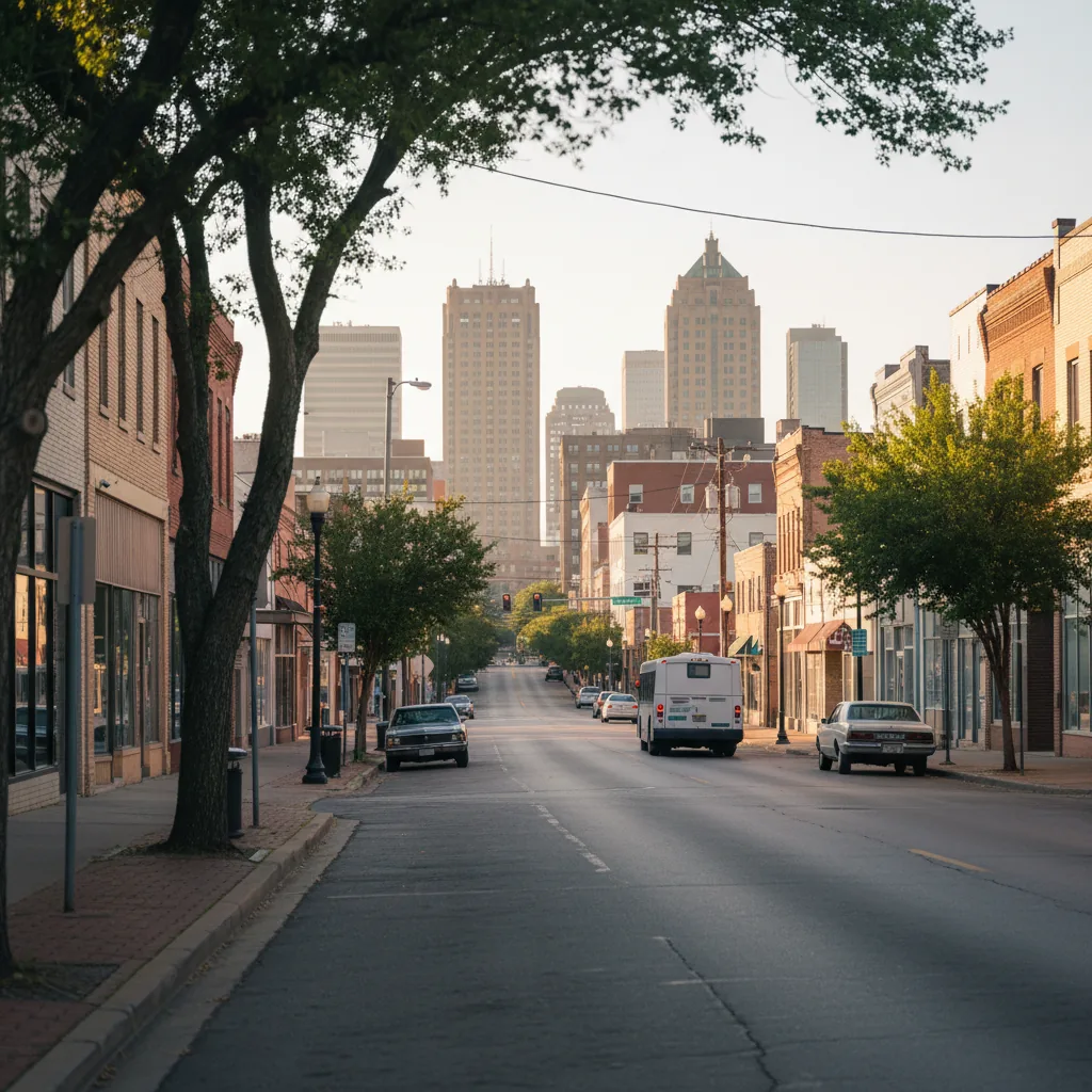 Grand Prairie, TX business district